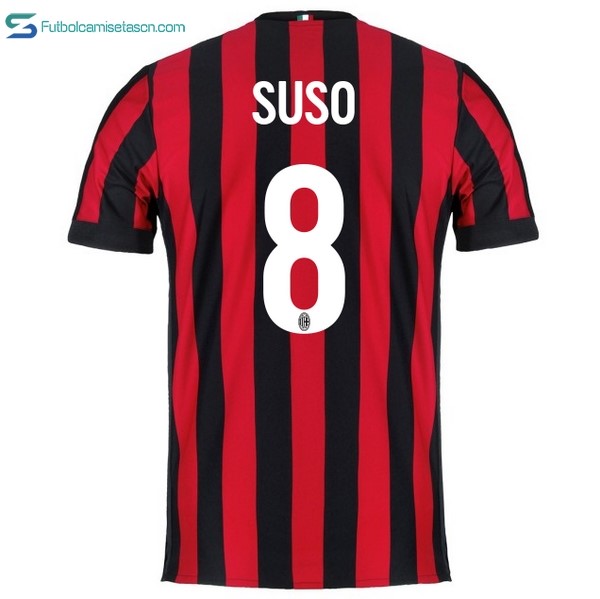 Camiseta Milan 1ª Suso 2017/18